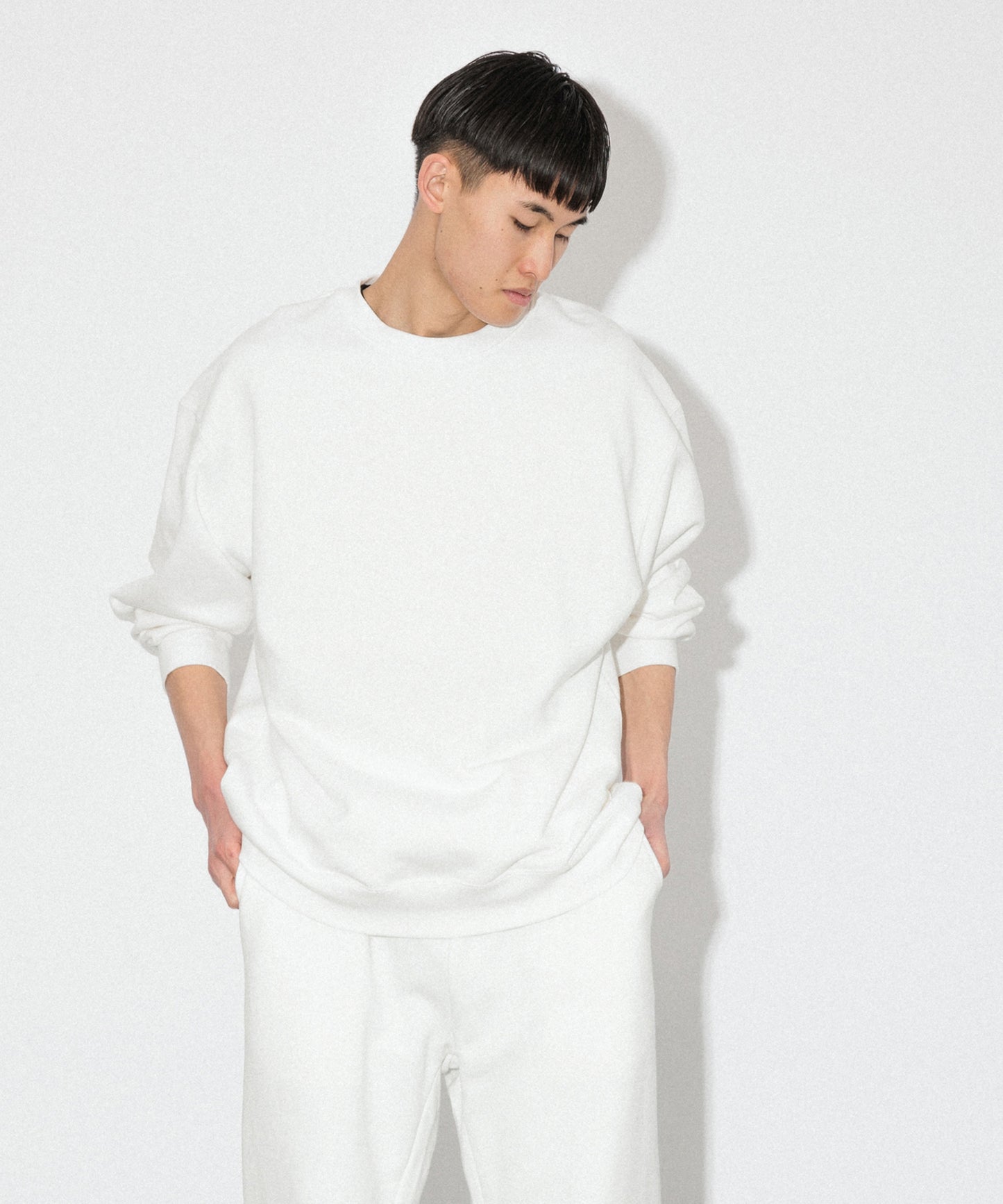 Heavy Crewneck Sweatshirt / WHITE