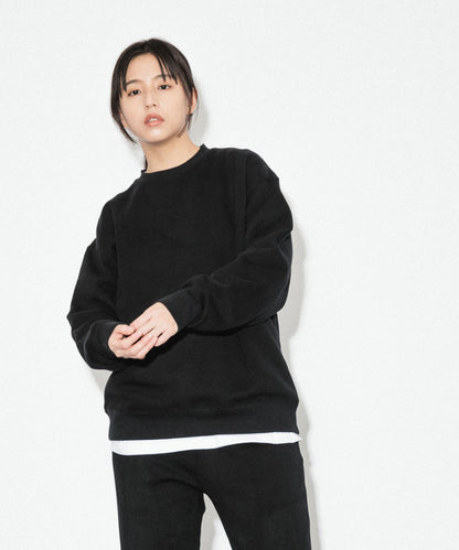 Heavy Crewneck Sweatshirt / BLACK