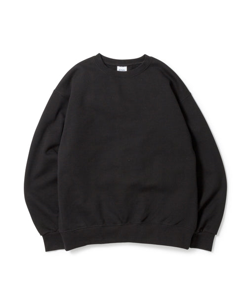 Heavy Crewneck Sweatshirt / BLACK - BLACK