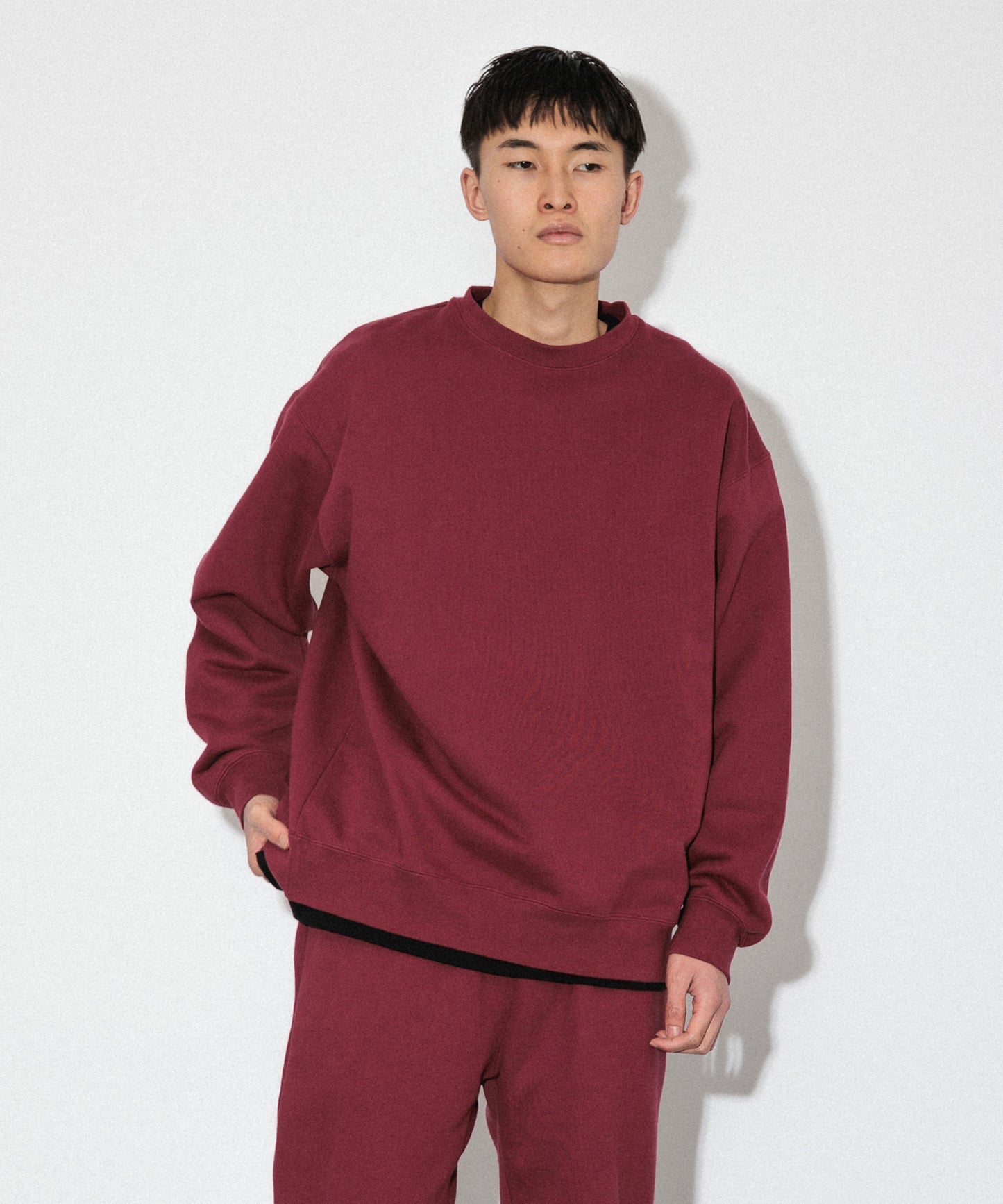 Heavy Crewneck Sweatshirt / MAROON