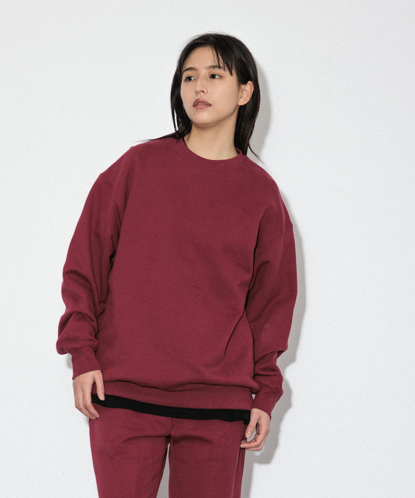 Heavy Crewneck Sweatshirt / MAROON