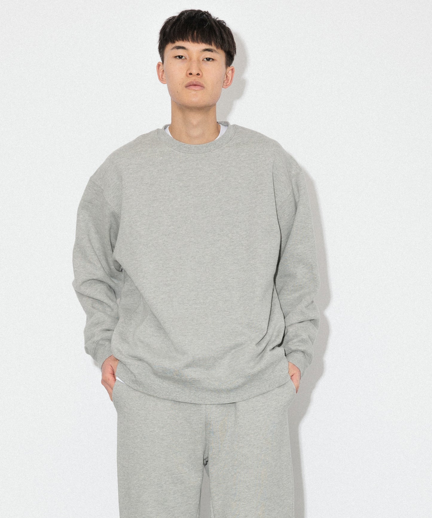 Heavy Crewneck Sweatshirt / HEATHER GRAY