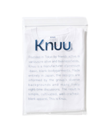 Small Logo Heavy Crewneck Long Sleeve T-Shirt / WHITE