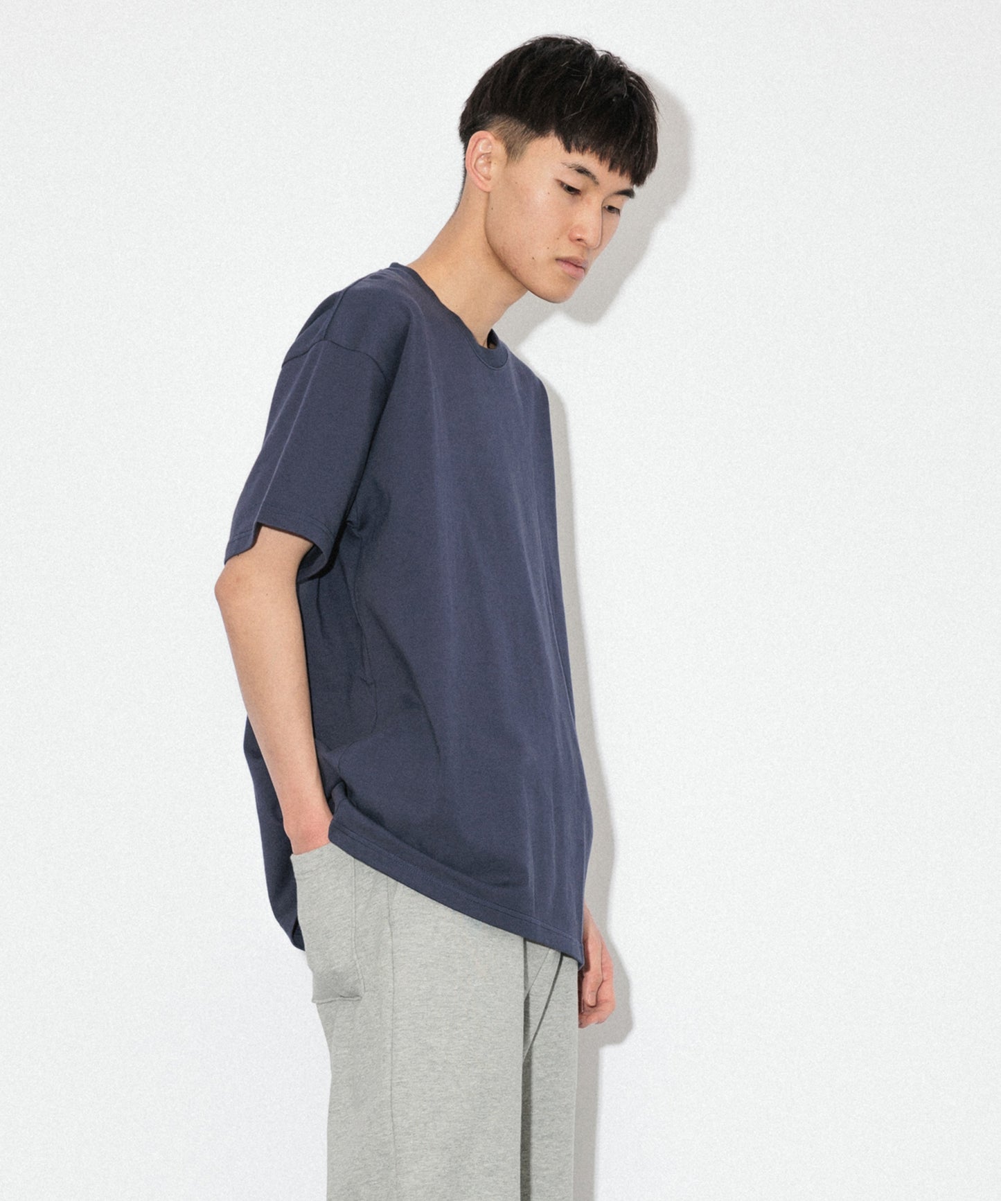 Heavy Crewneck T-Shirt / NAVY