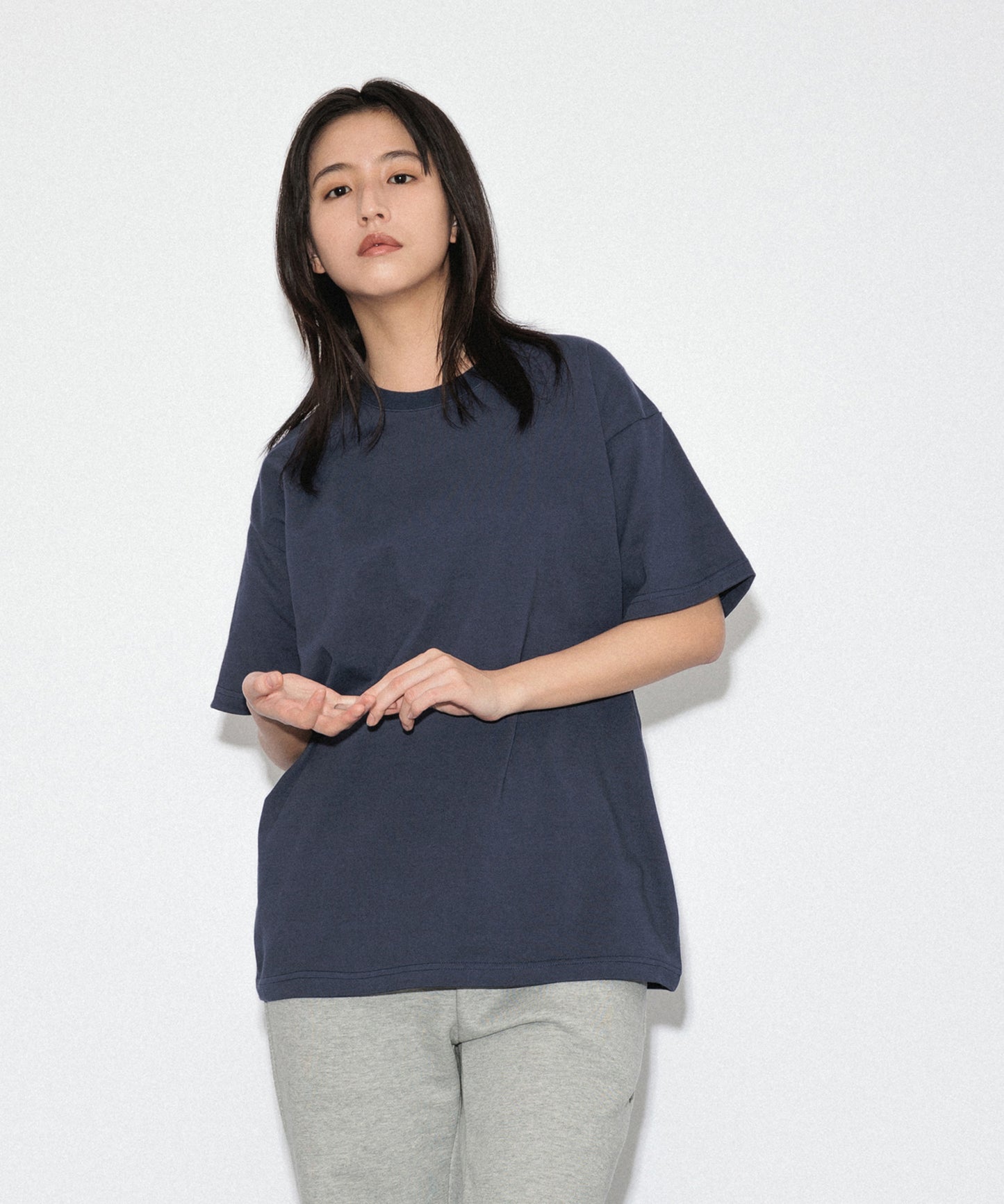 Heavy Crewneck T-Shirt / NAVY