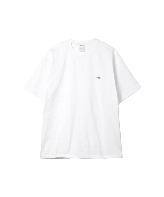 Small Logo Heavy Crewneck T-Shirt / WHITE