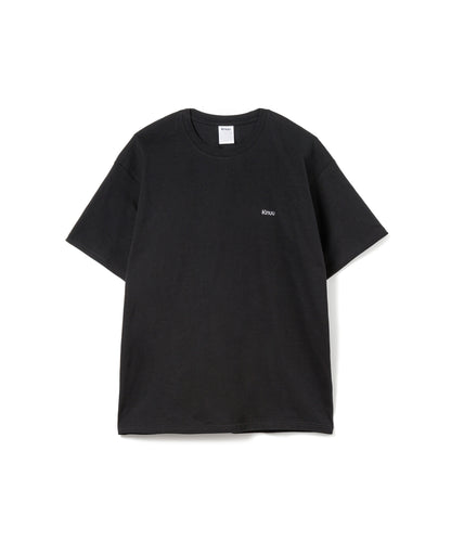 Small Logo Heavy Crewneck T-Shirt / BLACK