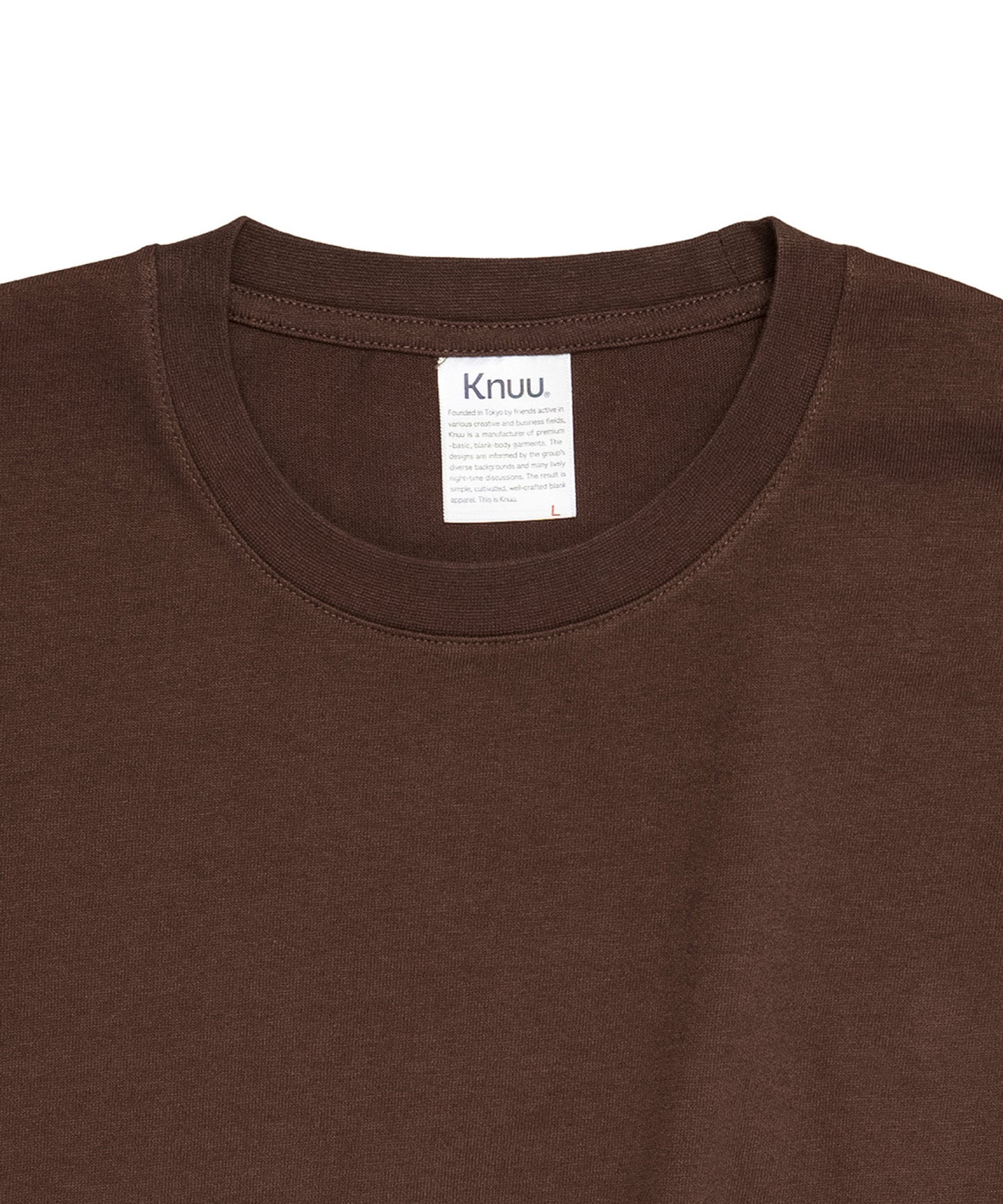 Heavy Crewneck Long Sleeve T-Shirt / BROWN