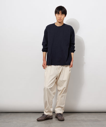 Heavy Crewneck Long Sleeve T-Shirt / DARK NAVY