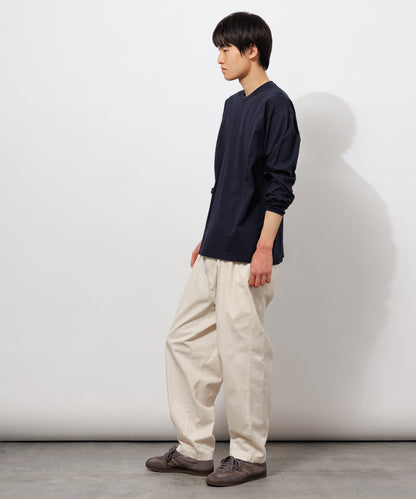 Heavy Crewneck Long Sleeve T-Shirt / DARK NAVY