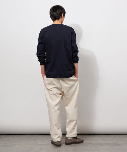 Heavy Crewneck Long Sleeve T-Shirt / DARK NAVY