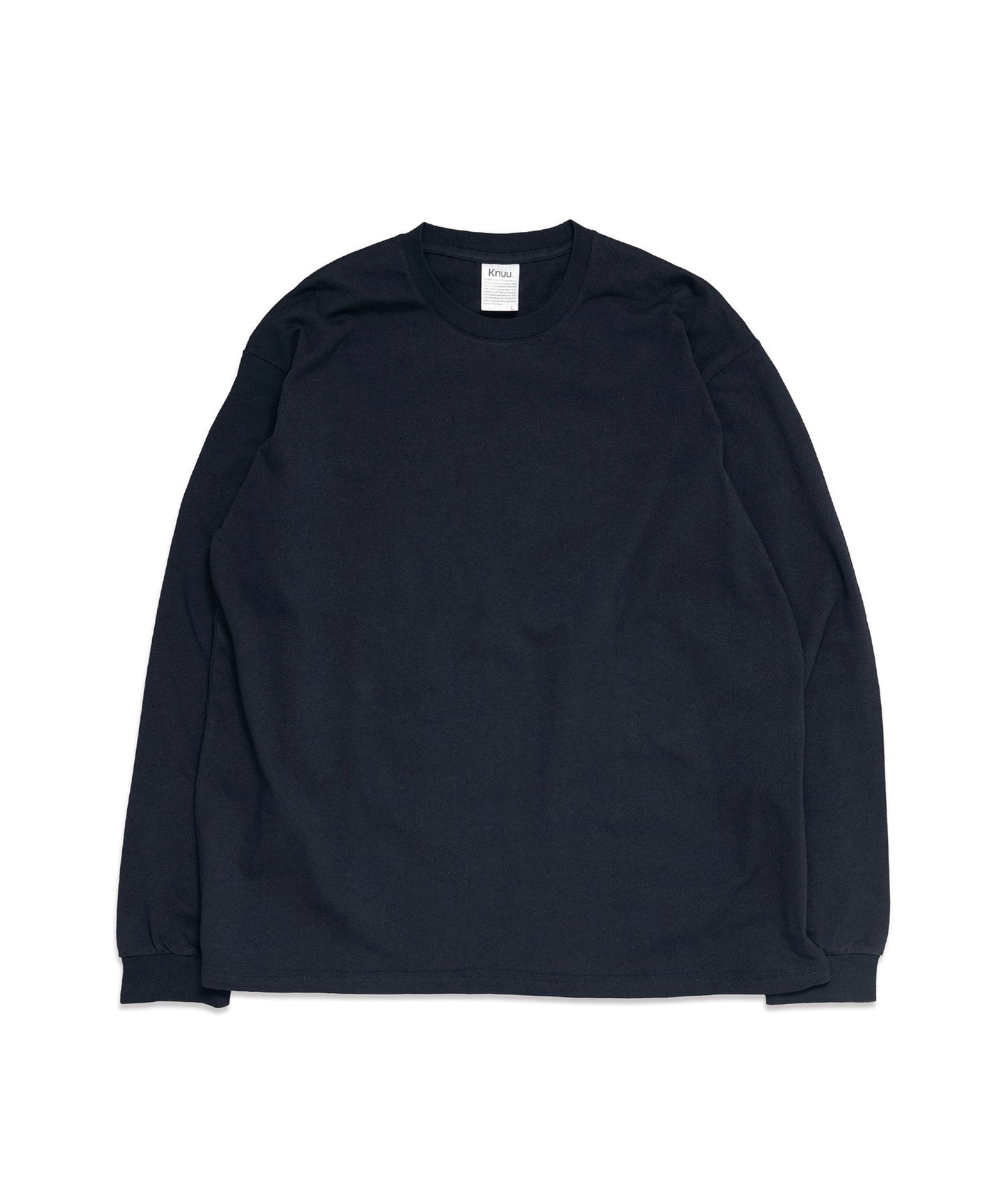 Heavy Crewneck Long Sleeve T-Shirt / DARK NAVY