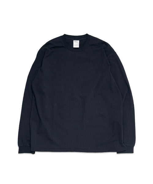 Heavy Crewneck Long Sleeve T-Shirt / DARK NAVY - DARK NAVY