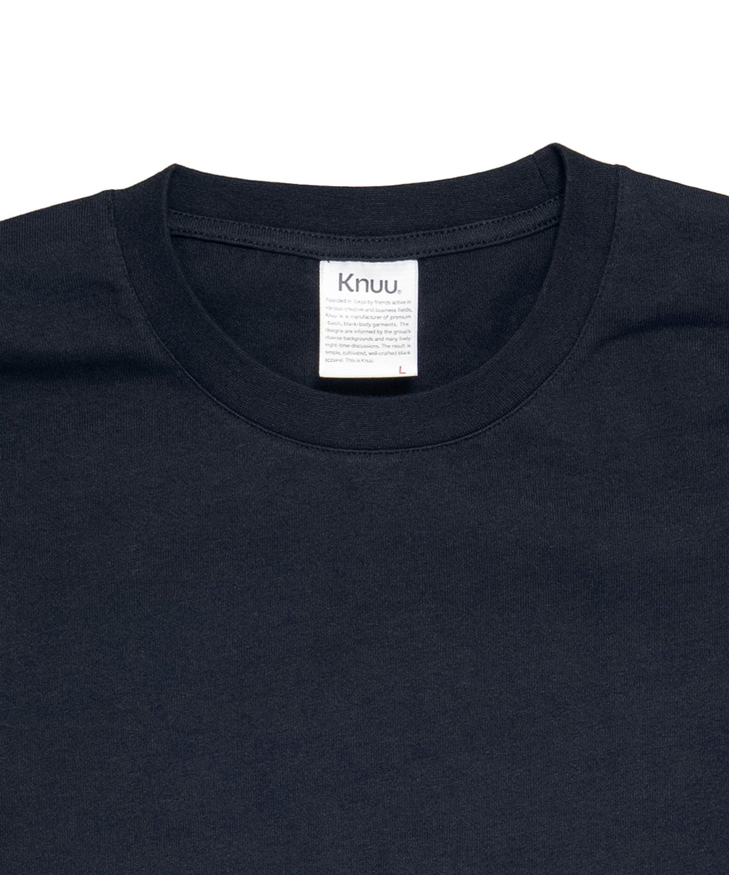 Heavy Crewneck Long Sleeve T-Shirt / DARK NAVY