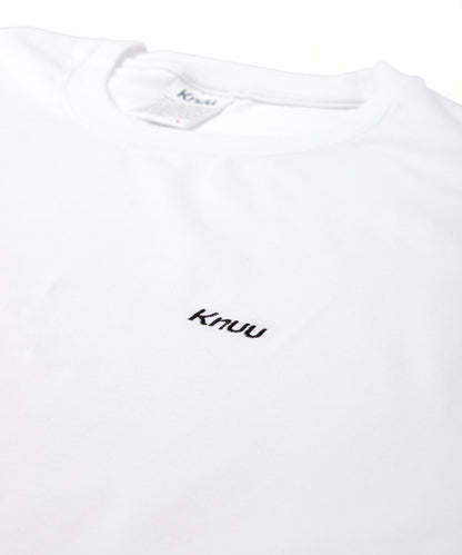 Small Logo Heavy Crewneck Long Sleeve T-Shirt / WHITE