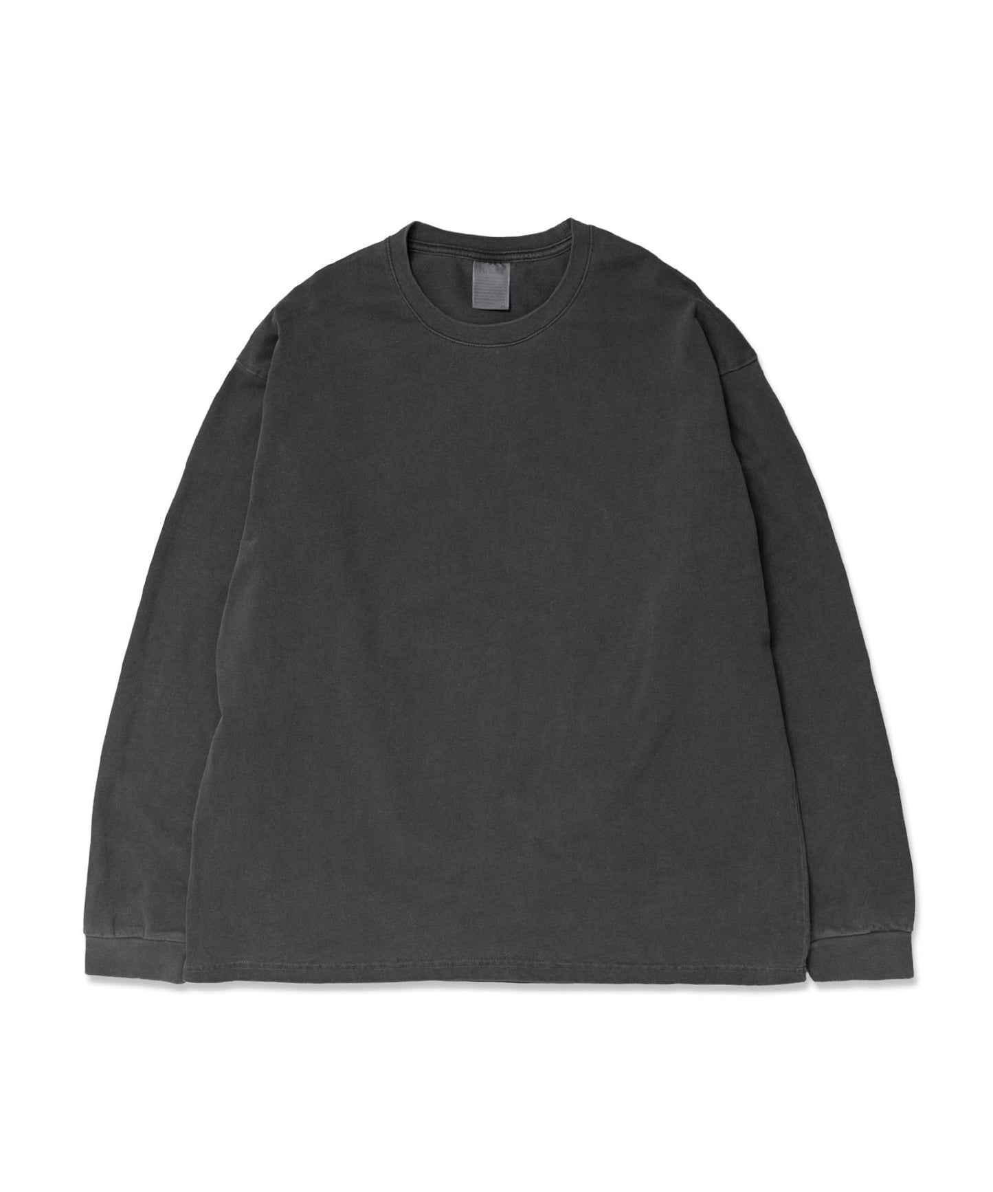 Heavy Pigment Dye Long Sleeve T-Shirt / BLACK