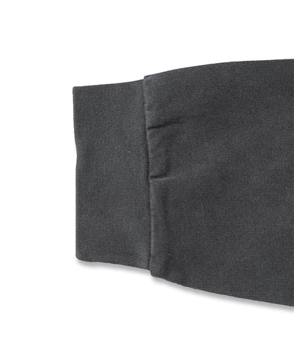 Heavy Pigment Dye Long Sleeve T-Shirt / BLACK