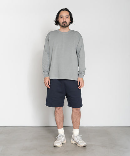 Heavy Pigment Dye Long Sleeve T-Shirt / GRAY