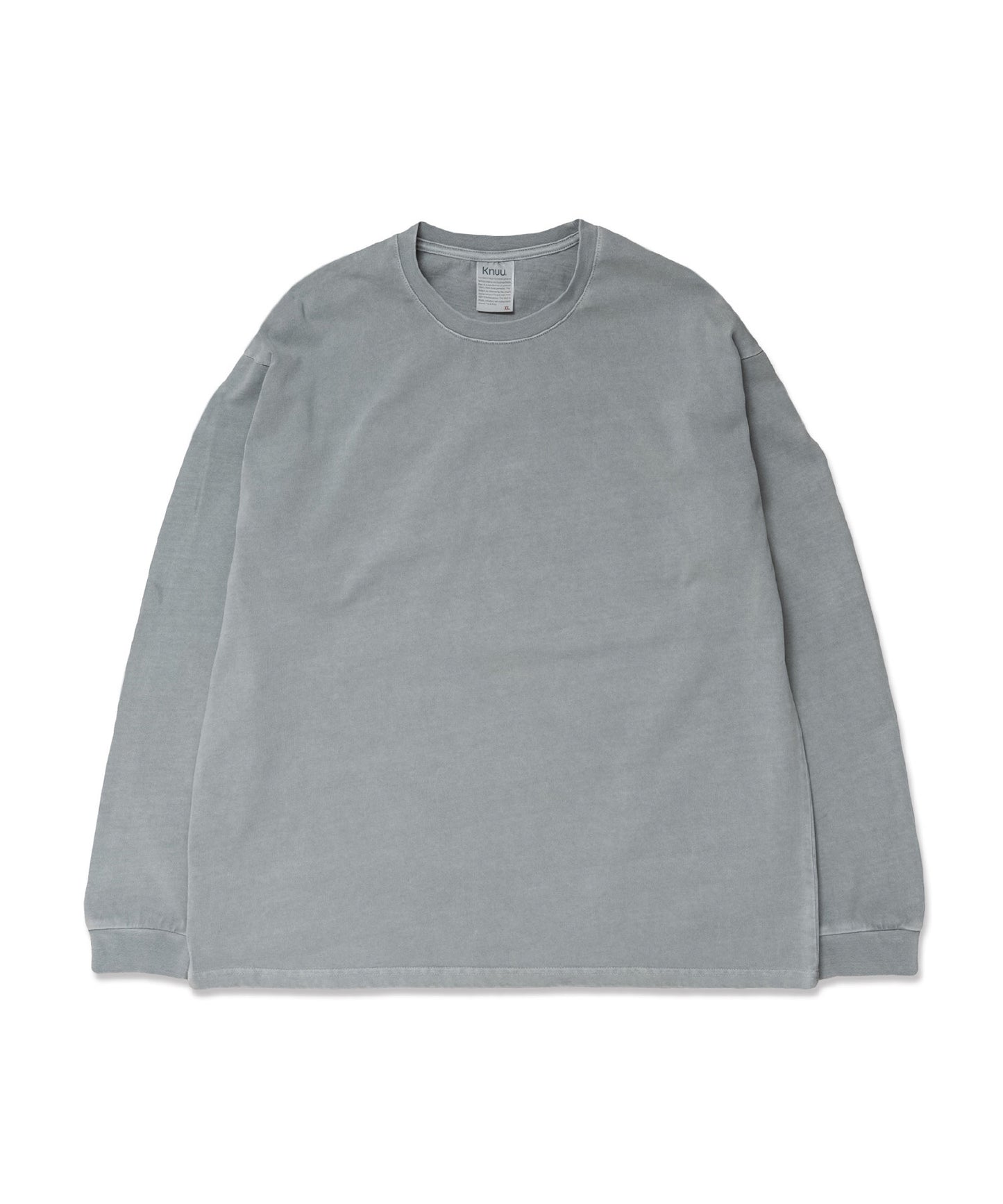 Heavy Pigment Dye Long Sleeve T-Shirt / GRAY