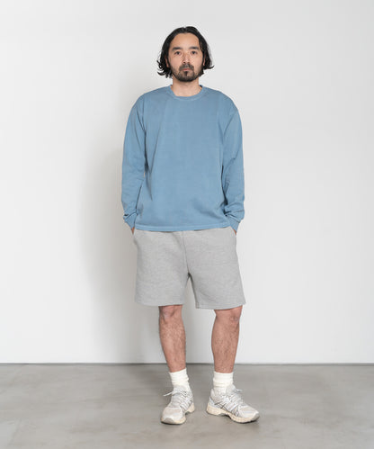 Heavy Pigment Dye Long Sleeve T-Shirt / LIGHT BLUE