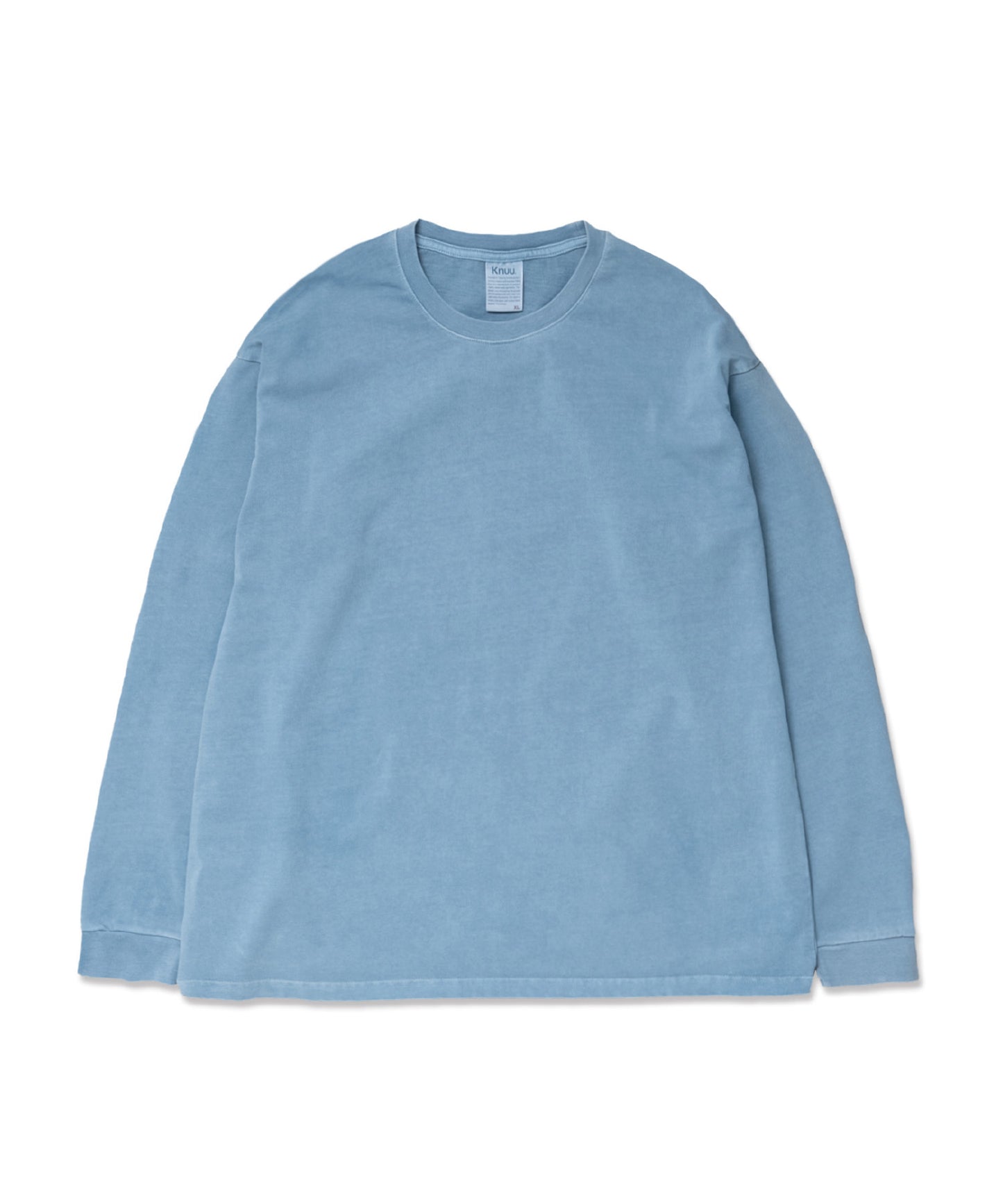 Heavy Pigment Dye Long Sleeve T-Shirt / LIGHT BLUE