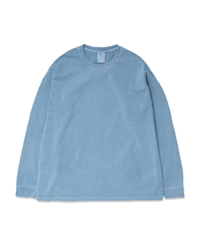 Heavy Pigment Dye Long Sleeve T-Shirt / LIGHT BLUE