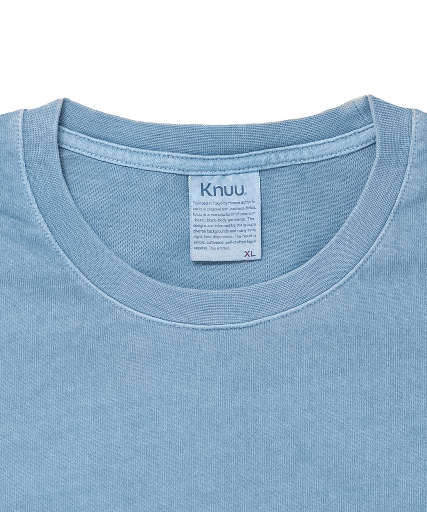 Heavy Pigment Dye Long Sleeve T-Shirt / LIGHT BLUE