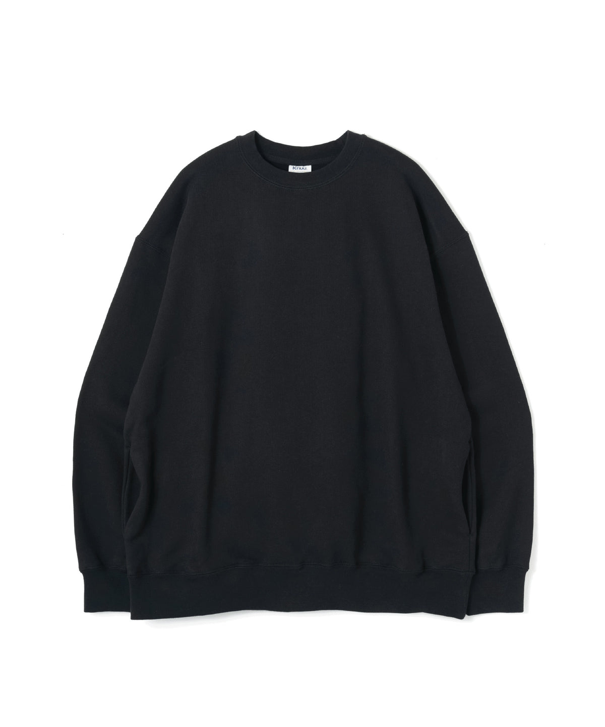 Heavy Sweatshirt - Seam Pocket / BLACK