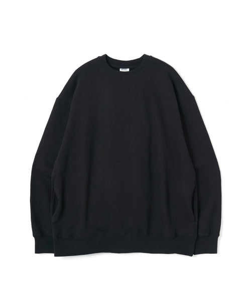 Heavy Sweatshirt - Seam Pocket / BLACK - BLACK