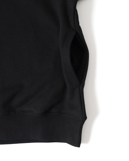 Heavy Sweatshirt - Seam Pocket / BLACK