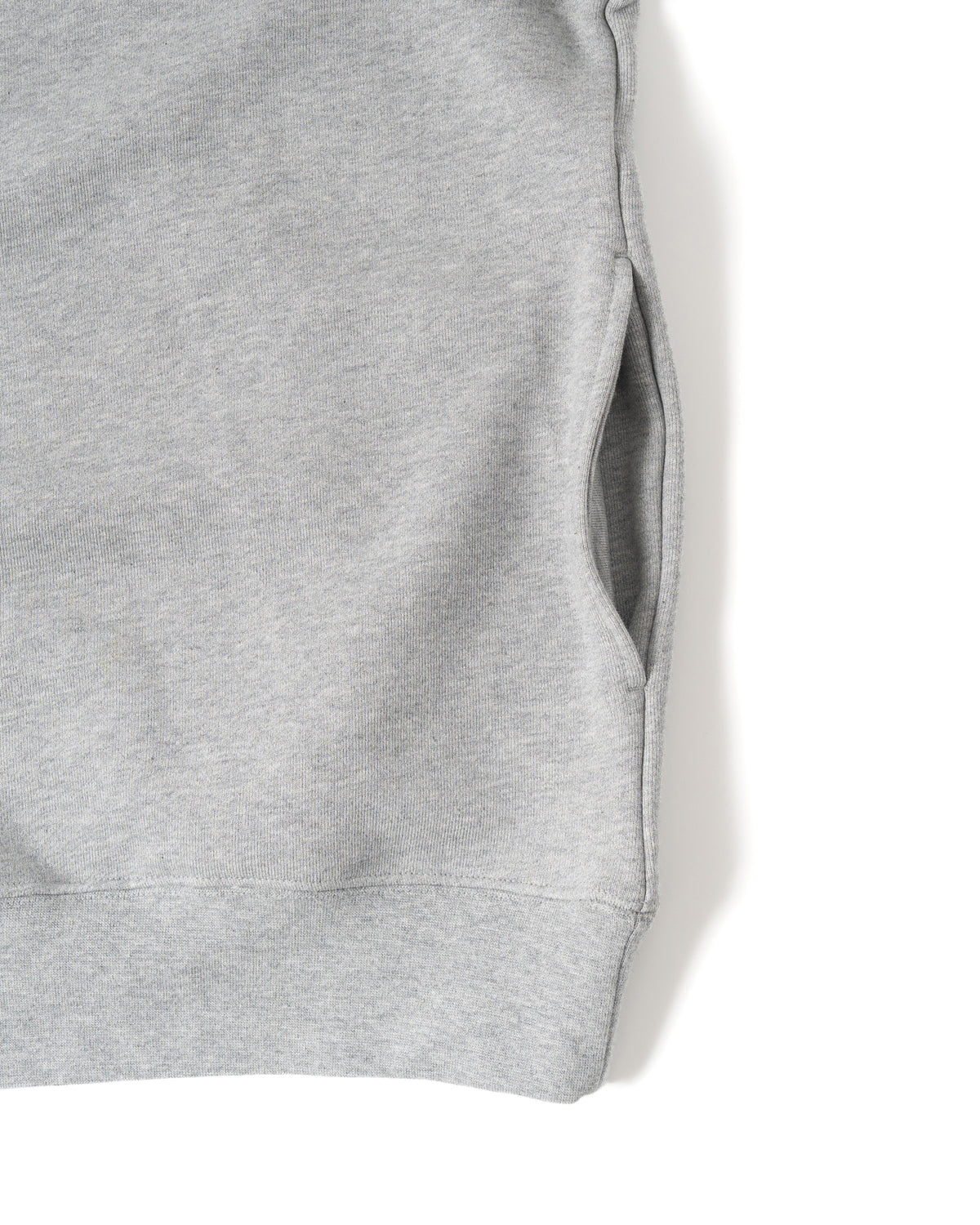 Heavy Sweatshirt - Seam Pocket / HEATHER GRAY