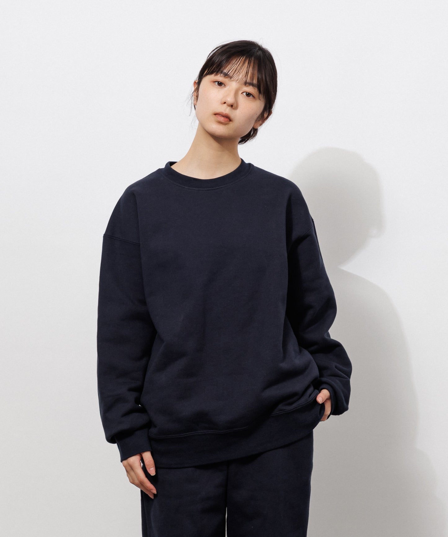 Heavy Crewneck Sweatshirt / DARK NAVY