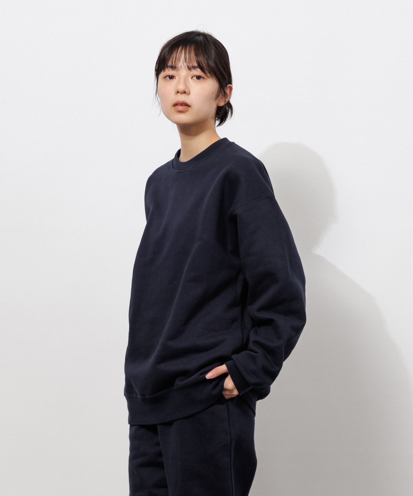 Heavy Crewneck Sweatshirt / DARK NAVY