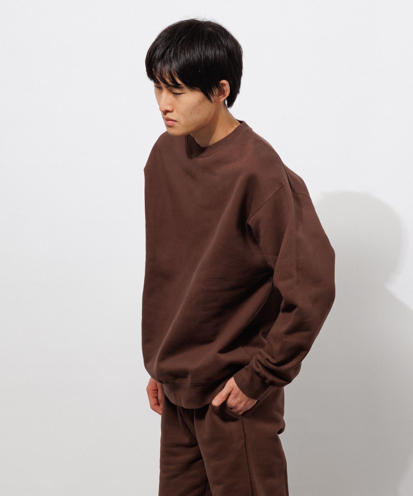 Heavy Crewneck Sweatshirt / BROWN