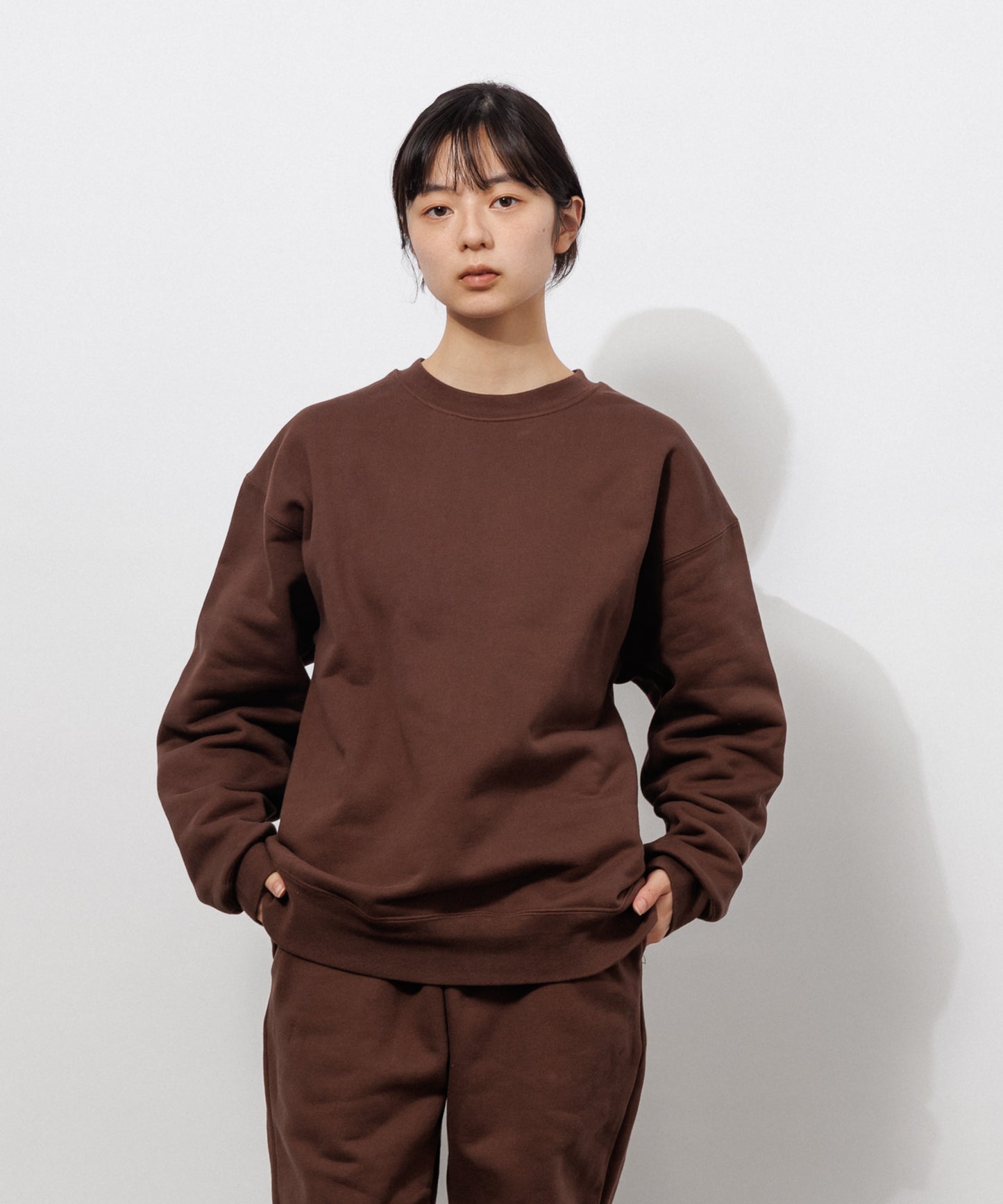 Heavy Crewneck Sweatshirt / BROWN