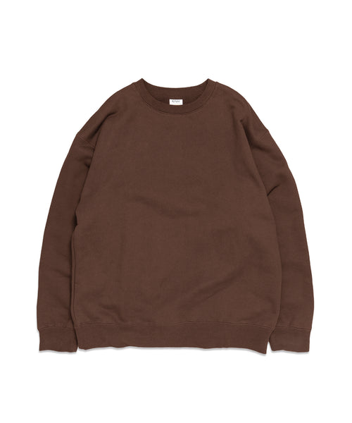 Heavy Crewneck Sweatshirt / BROWN - BROWN