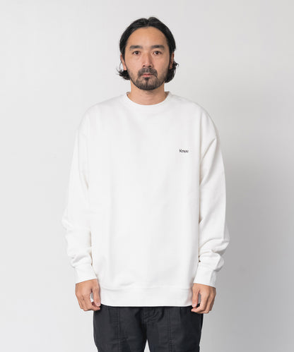 Small Logo Heavy Crewneck Sweatshirt / WHITE