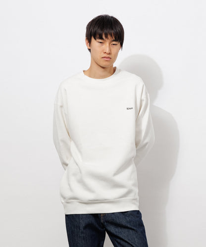 Small Logo Heavy Crewneck Sweatshirt / WHITE