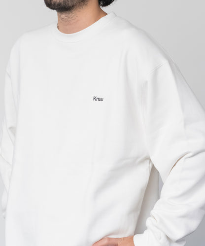 Small Logo Heavy Crewneck Sweatshirt / WHITE