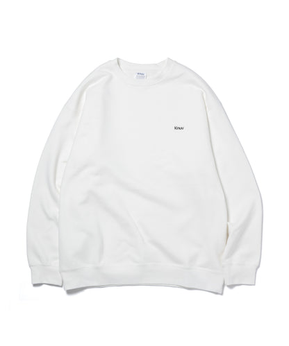 Small Logo Heavy Crewneck Sweatshirt / WHITE