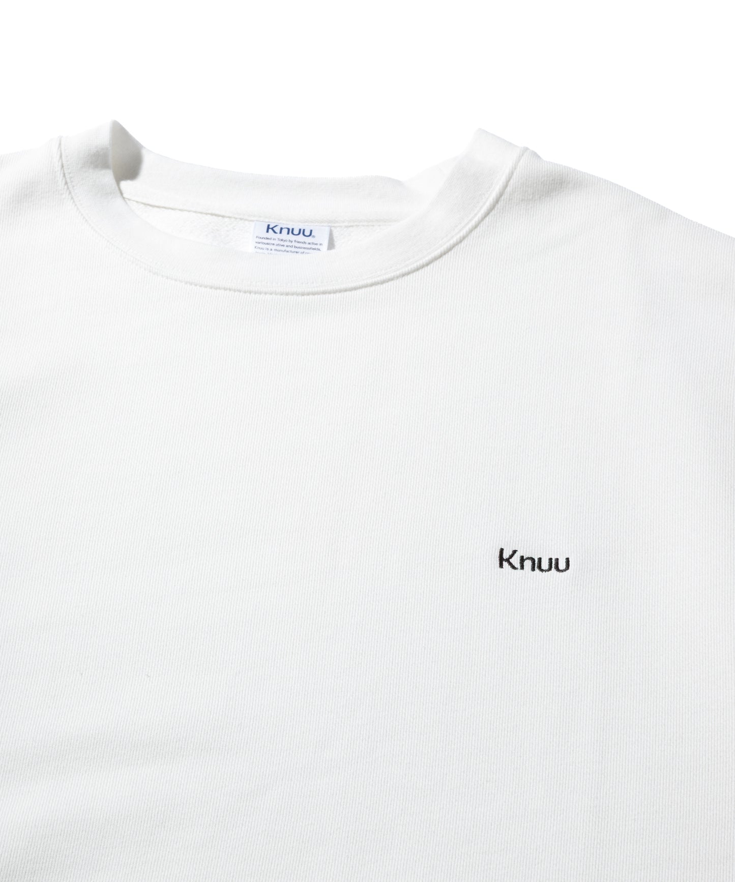 Small Logo Heavy Crewneck Sweatshirt / WHITE