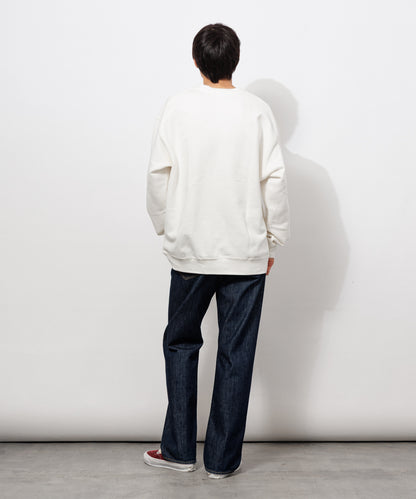 Small Logo Heavy Crewneck Sweatshirt / WHITE