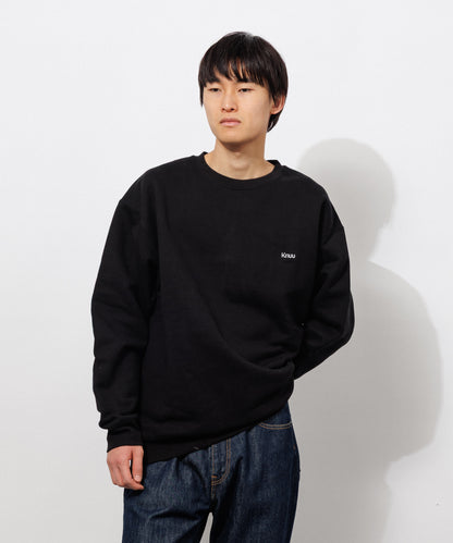 Small Logo Heavy Crewneck Sweatshirt / BLACK