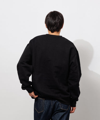 Small Logo Heavy Crewneck Sweatshirt / BLACK