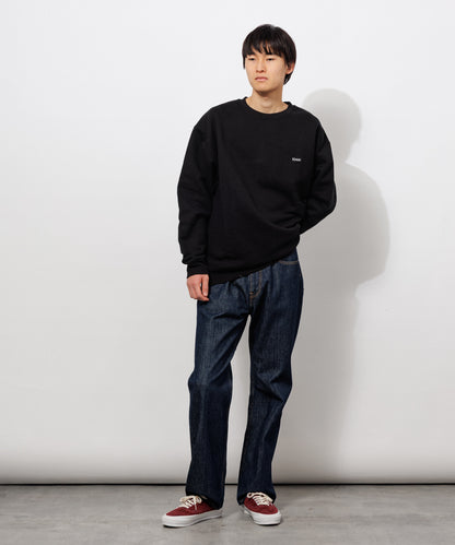 Small Logo Heavy Crewneck Sweatshirt / BLACK