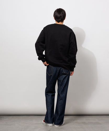Small Logo Heavy Crewneck Sweatshirt / BLACK
