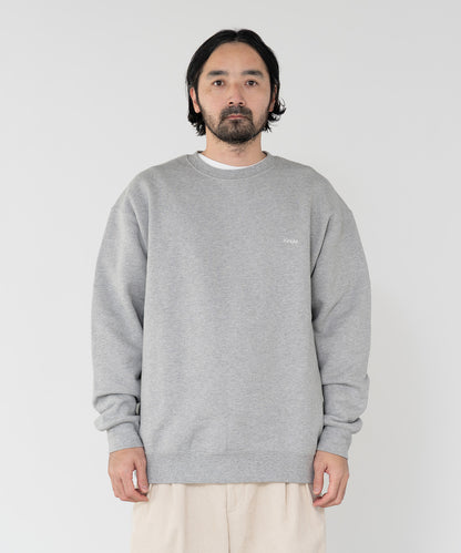 Small Logo Heavy Crewneck Sweatshirt / HEATHER GRAY