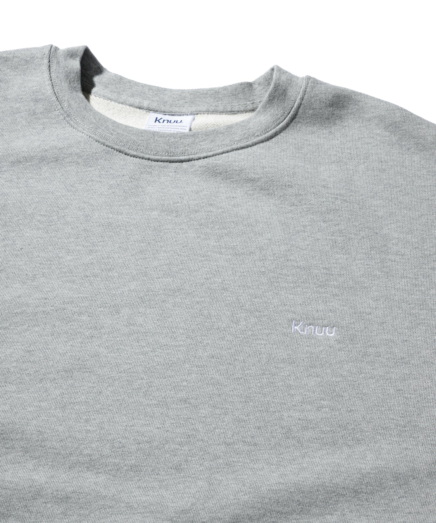 Small Logo Heavy Crewneck Sweatshirt / HEATHER GRAY