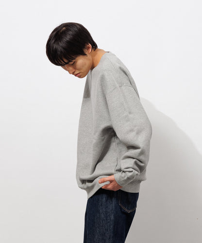 Small Logo Heavy Crewneck Sweatshirt / HEATHER GRAY