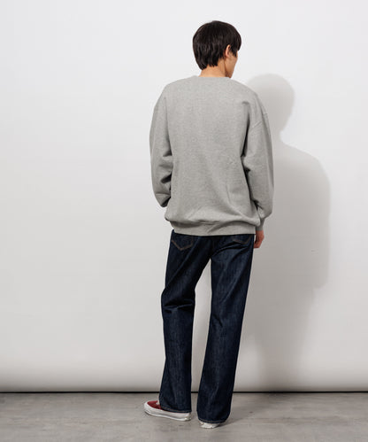 Small Logo Heavy Crewneck Sweatshirt / HEATHER GRAY